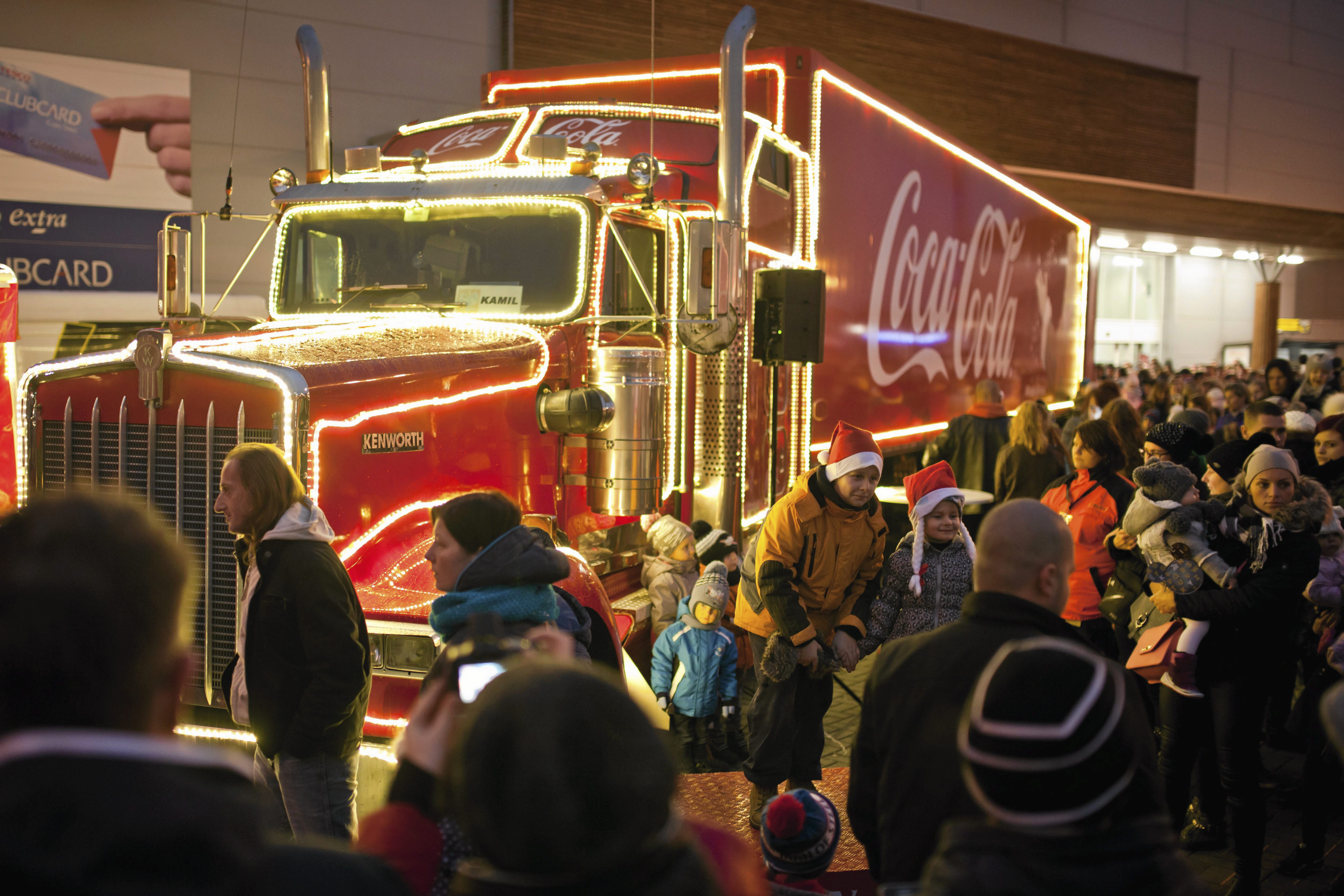 Ciezarowka Coca Cola Zielona Gora 2018 Świąteczna ciężarówka Coca-Coli 2018 - znamy trasę. Wiemy, gdzie i