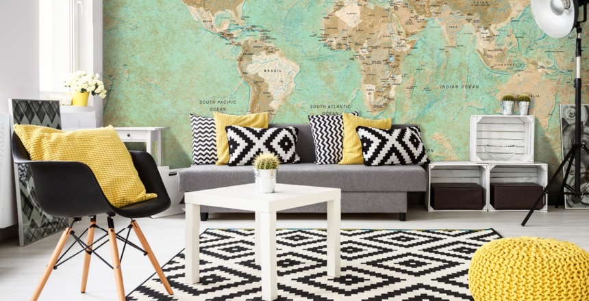 Mapa w rozmiarze XXL – fototapeta