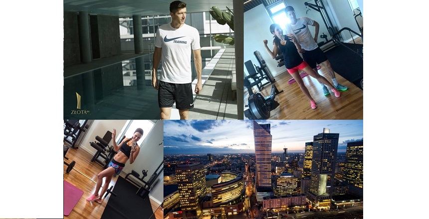 Robert Lewandowski i Anna Lewandowska z córeczką Klarą – Warszawa, Polska